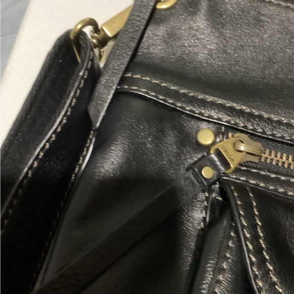 Fossil Black Leather Purse/Crossbody Sasha - Picture 5 of 11